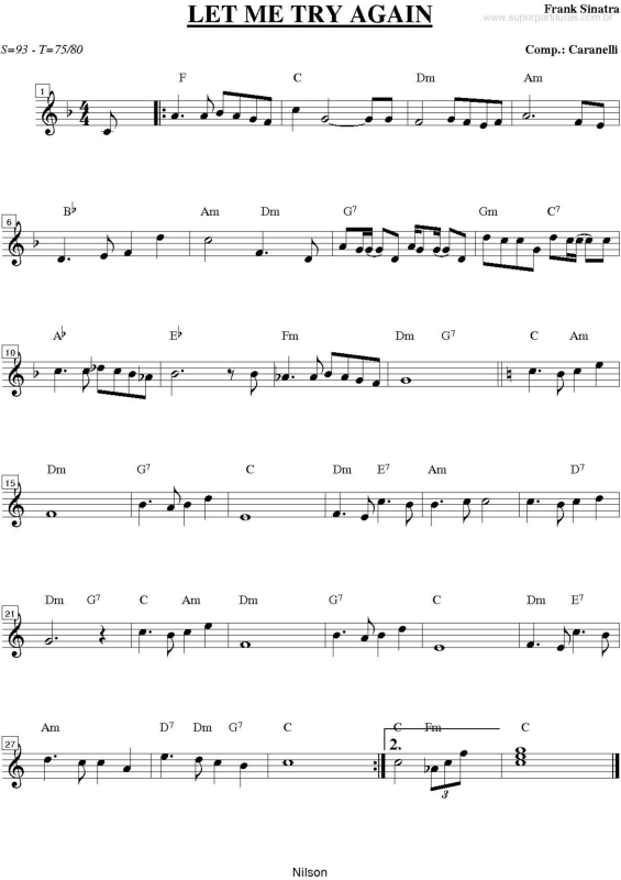 Frank sinatra let me try again