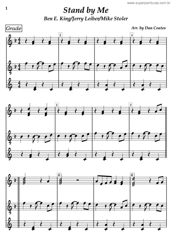Super Partituras Stand By Me v.2 (Beatles), com cifra