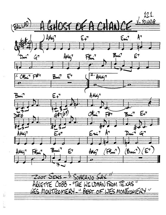 ghost of a chance song