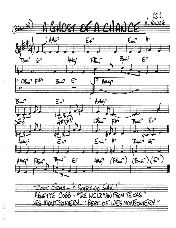 ghost of a chance song