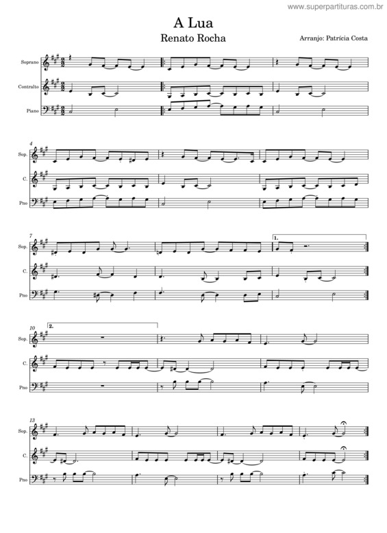 Super Partituras - A Lua Tenor (Desconhecido)