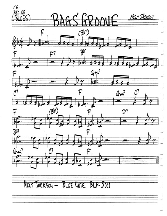 Super Partituras Bags Groove v.3 (The Real Book Of Jazz), com cifra