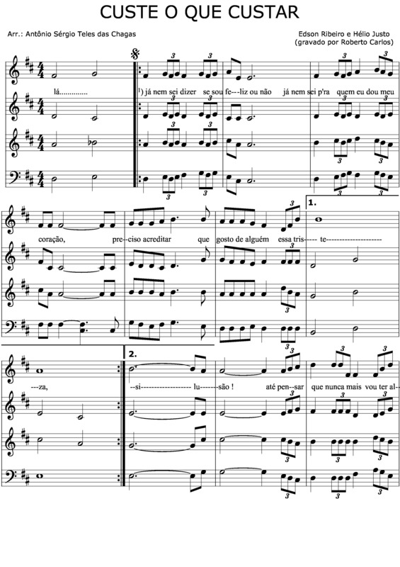 Super Partituras Custe o que Custar v.2 (Roberto Carlos)