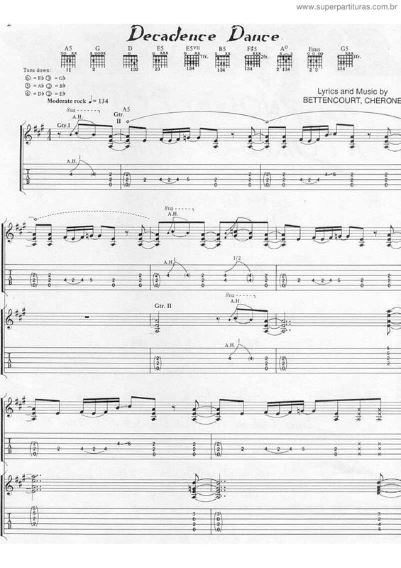 Super Partituras Decadence dance (Extreme)