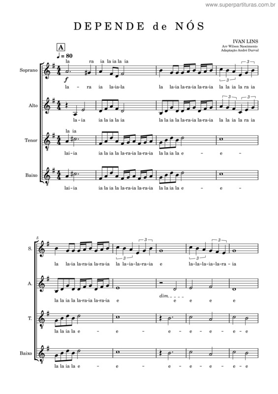 Super Partituras - Depende De Nós v.5 (Ivan Lins)