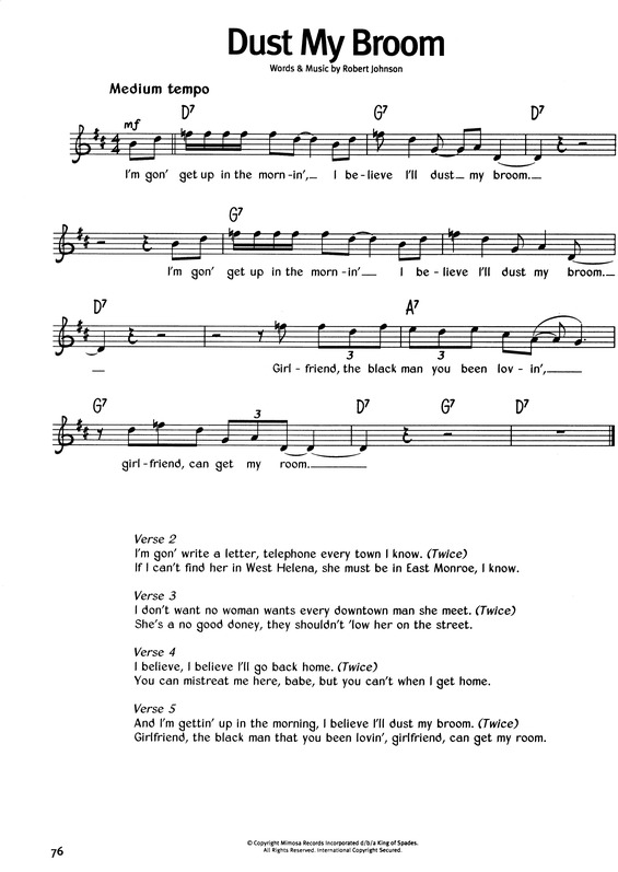 Super Partituras Dust My Broom v.3 (The Real Book Of Blues), com cifra