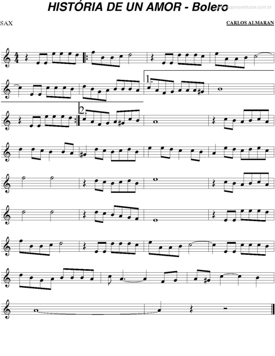 Historia de un amor Sheets by Josep Soto