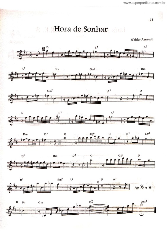 Super Partituras Hora De Sonhar v.3 (Waldyr Azevedo), com cifra