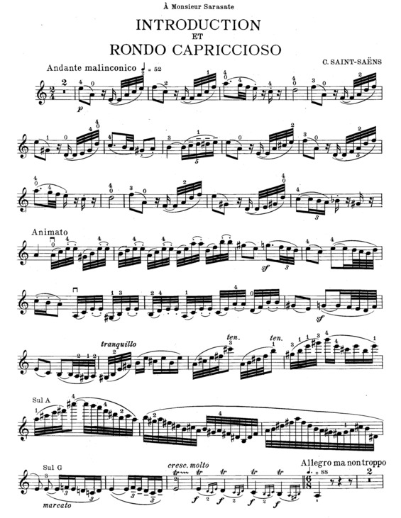 Super partituras introduction and rondo capriccioso camille saint saens 
