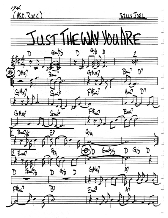 Super Partituras Just The Way You Are v.11 (The Real Book Of Jazz