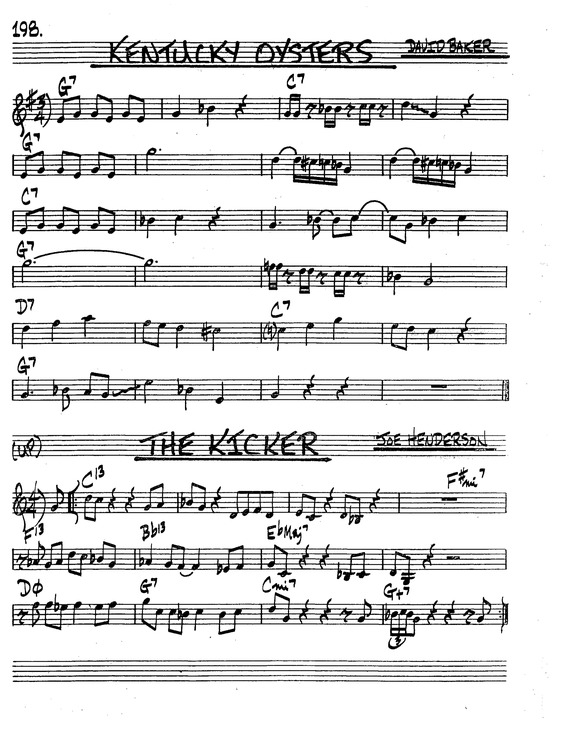 Super Partituras Kentucky Oysters v.2 (The Real Book Of Jazz)