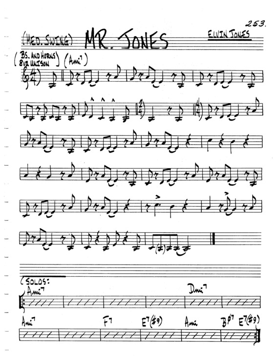 Super Partituras Mr Jones v.5 (The Real Book Of Jazz), com cifra