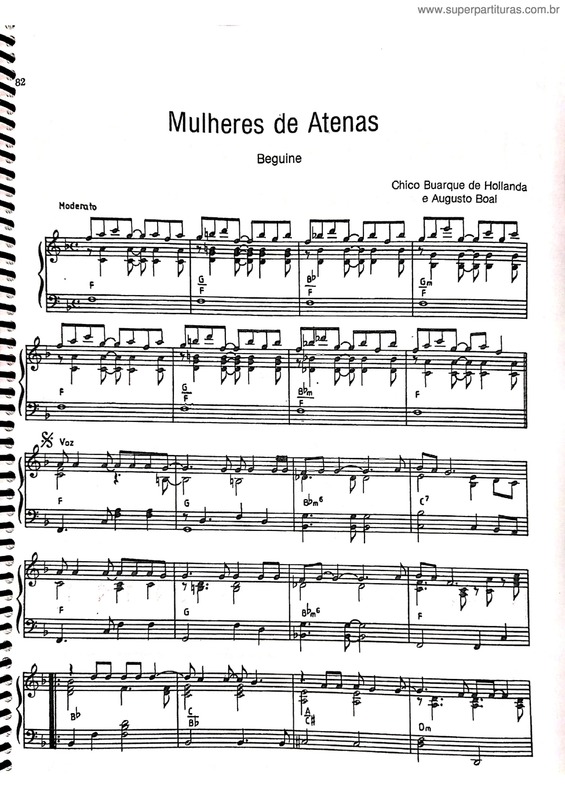 Super Partituras - Mulheres De Atenas (Chico Buarque, Augusto Boal ...