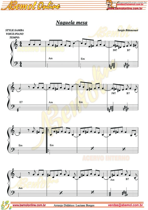 Super Partituras Naquela Mesa v.11 (Sergio Bittencourt), com cifra