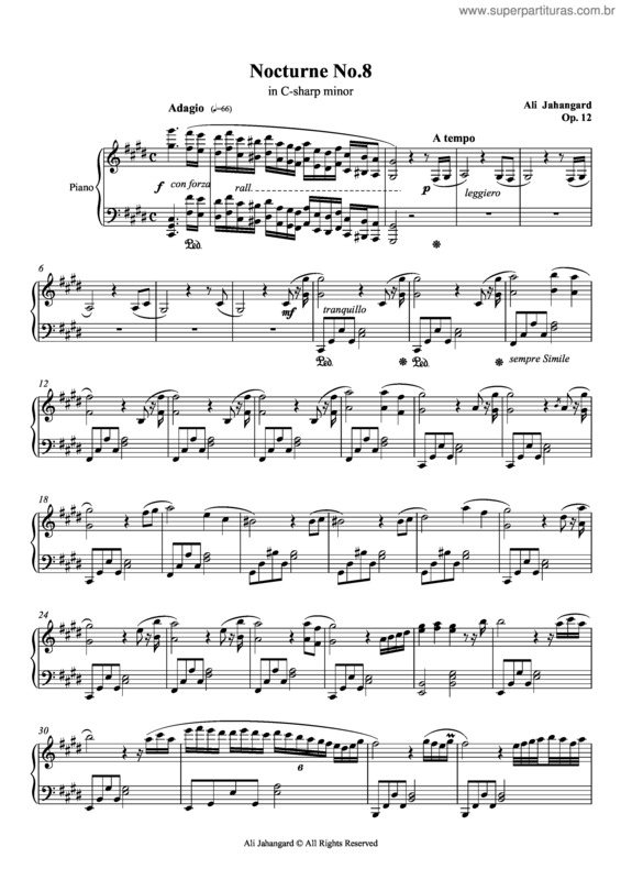 Nocturne in c sharp minor. Nocturne in c sharp minor