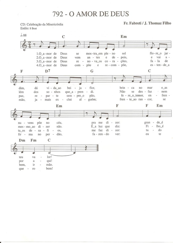 Super Partituras O Amor de Deus v.2 (Músicas Cristãs), com cifra