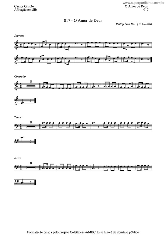 Super Partituras O Amor De Deus v.5 (Cantor Cristão)