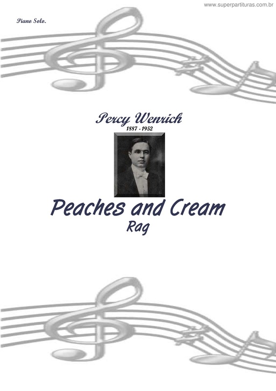 Super Partituras Peaches and Cream (Percy Wenrich)