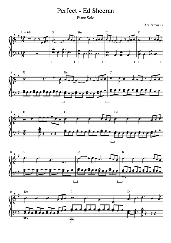 Super Partituras Perfect v.6 (Ed Sheeran), com cifra