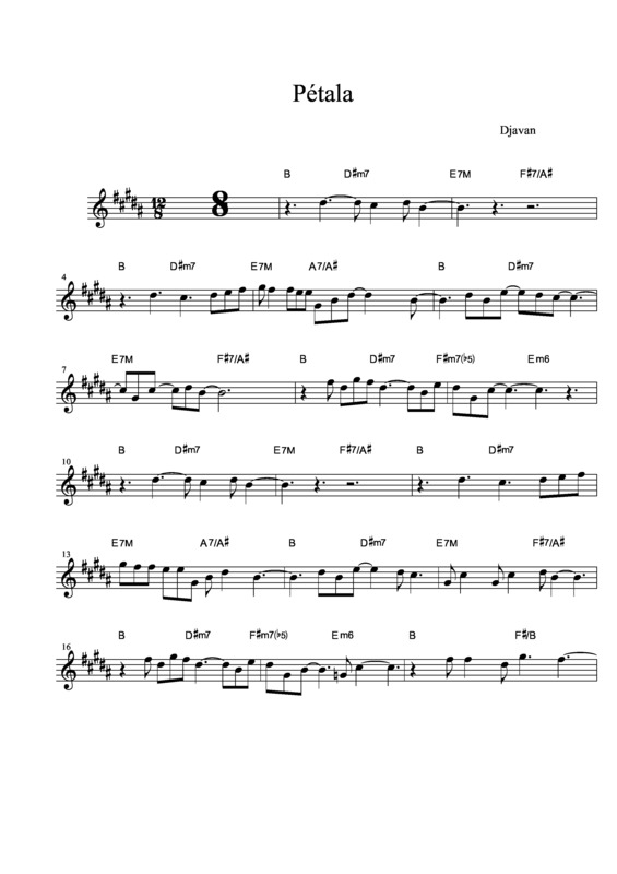 Super Partituras Pétala v.5 (Djavan)