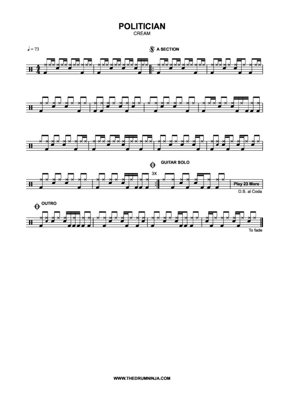 Super Partituras Politician (Cream)