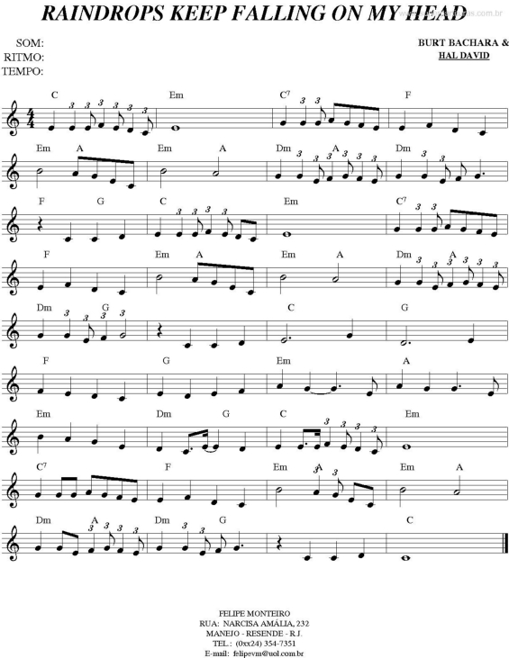 B. Raindrops keep falling on my head ноты для фортепиано. Thomas - raindrops keep falling on my head. Raindrops keep falling on my head ноты для гитары. Raindrops keep falling on my head ноты.