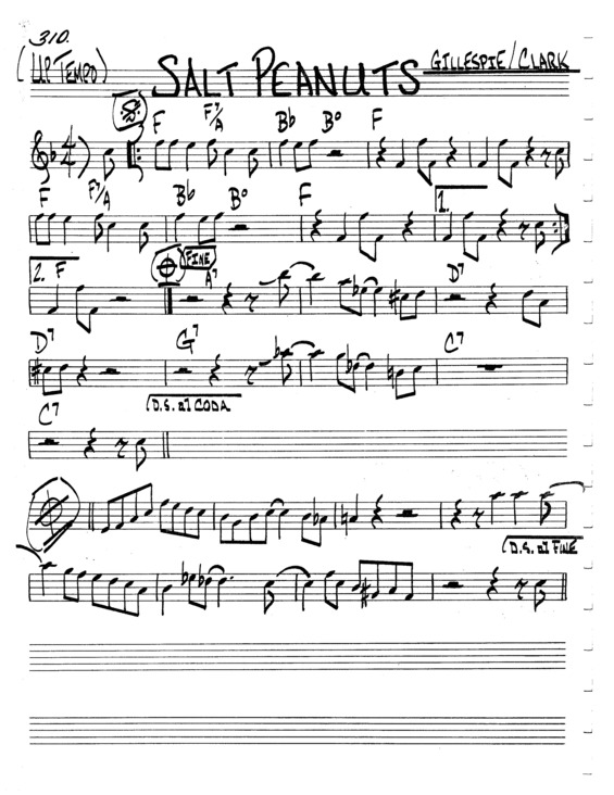 Super Partituras Salt Peanuts v.3 (The Real Book Of Jazz), com cifra