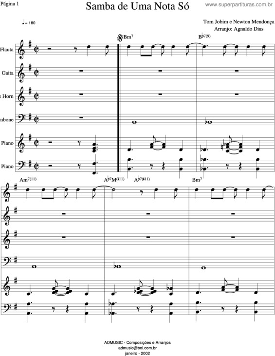Samba de uma nota so tom jobim