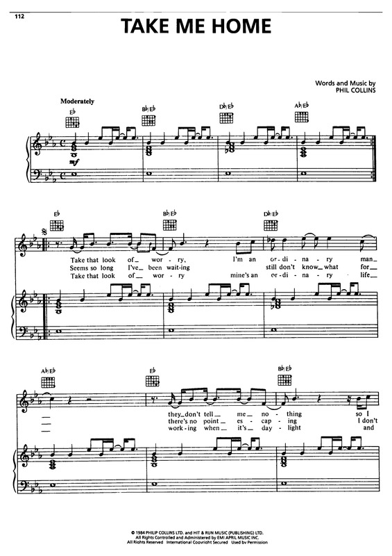 Music on vinyl Take me home Phil Collins Music on vinyl Take me home Phil Collins