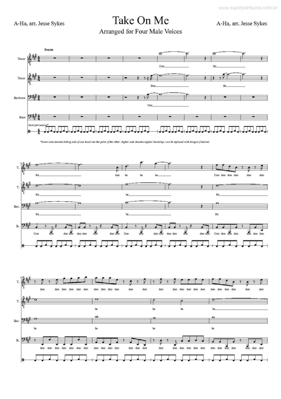 A Ha Take On Me Letra