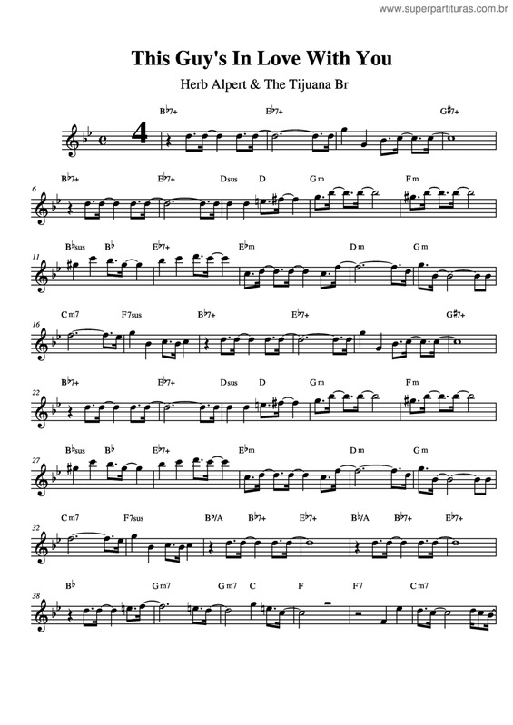 Super Partituras This Guy's In Love With You v.7 (Desconhecido), com cifra Super Partituras This Guy's In Love With You v.7 (Desconhecido), com cifra
