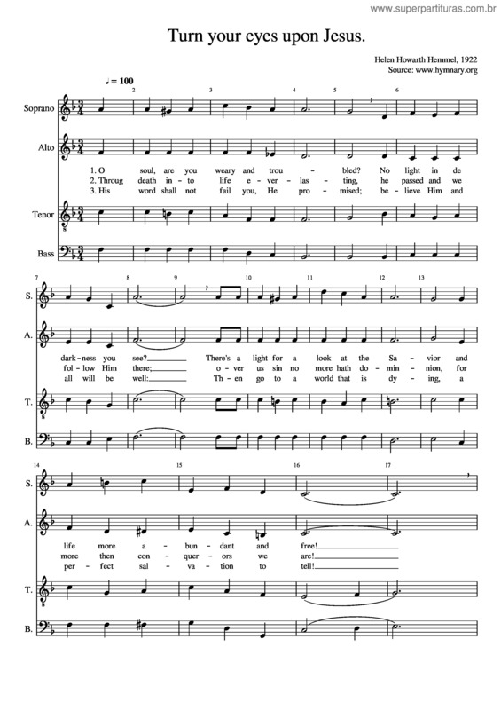 Super Partituras - Turn Your Eyes Upon Jesus v.6 (Michael W. Smith ...