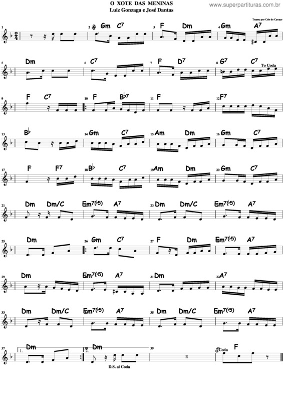 Super Partituras Xote Das Meninas v.5 (Luiz Gonzaga, Zé Dantas), com