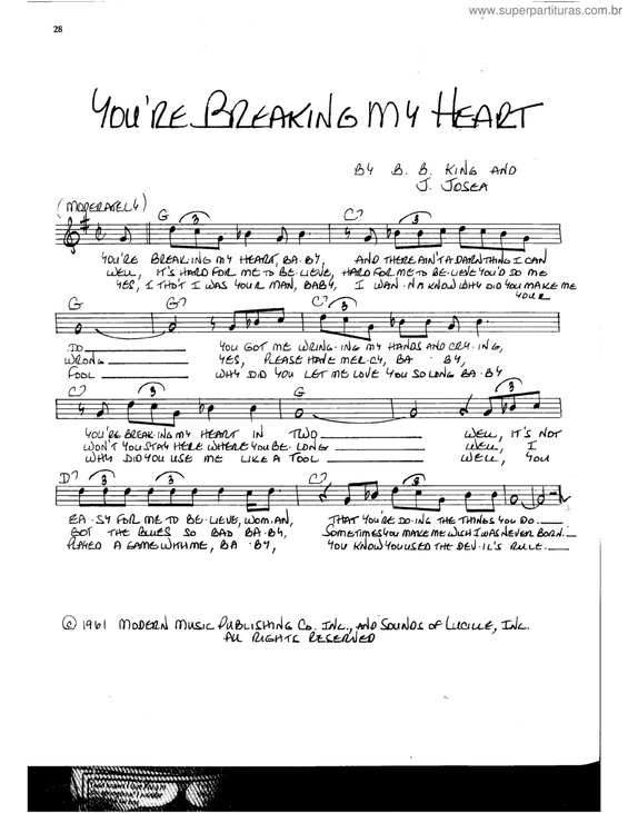 You Re Breaking My Heart Song